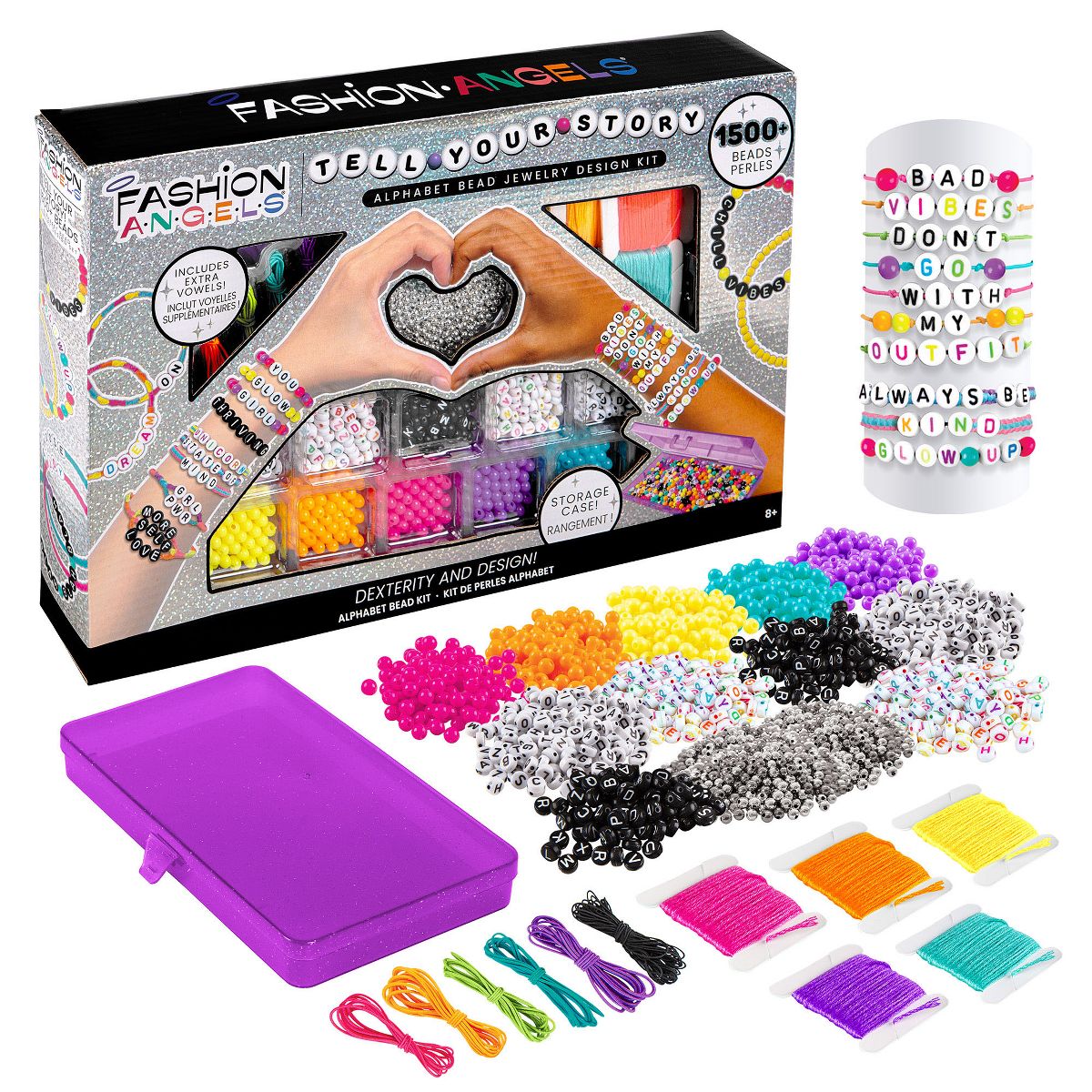 Fashion Angels: Jewelry Design Kit - Tell Your Story, 1500+ Alphabet Beads