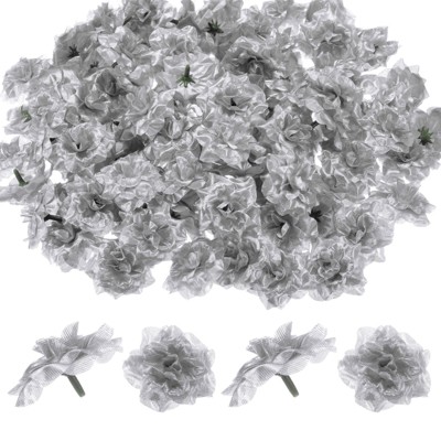 Unique Bargains Silk Rose Artificial Flower Heads Bouquet Decor