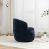 360° Swivel Accent Chair Set Of 2 Comfy Chenille Swivel Lounge Chair Arm Chair Single Sofa ,Swivel Barrel Chair For Living Room-Cuddlewood - 2 of 4
