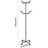 YIYIBYUS Industrial Coat Rack, Metal Pipe Coat Rack Stand Freestanding with 6 Hooks for Entryway, Hallway, Bedroom - 4 of 4