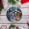 Charming Winter Farm Cabin and Animals Ceramic Christmas Ornament, Duck, Pig, and Chicken| OrnamentallyYou - 4 of 4
