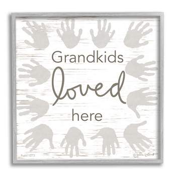 Stupell Industries Grandkids Loved Here Fun Family Framed Giclee Art