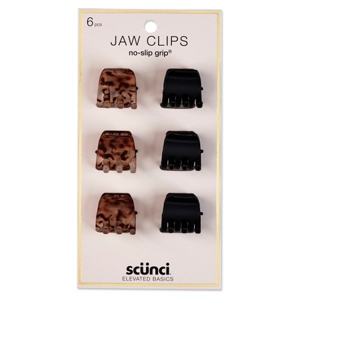 6pk scunci 2cm jaw slip clips target