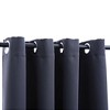 vidaXL Blackout Curtains with Rings 2 pcs Anthracite 54"x63" Fabric - 2 of 4