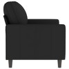 vidaXL 2-seater Sofa Black Velvet, metal, foam 2-Seater Modern - 3 of 4