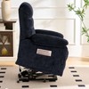 Mjkone Large Size Velvet Power Lift Recliners Chair With Lumbar Heating And 8-Point Vibration Massage,Armchair For Elderly - 3 of 4