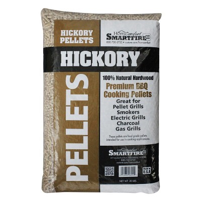 HomComfort SFHP20 Premium All Natural Hickory BBQ Wood Pellets for Pellet Grills, 20 Pounds