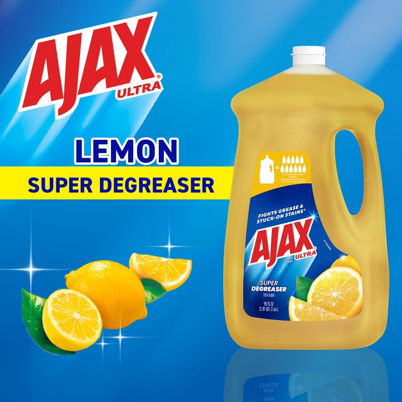 Ajax Lemon Ultra Super Degreaser Dishwashing Liquid Dish Soap, 5 of 17
