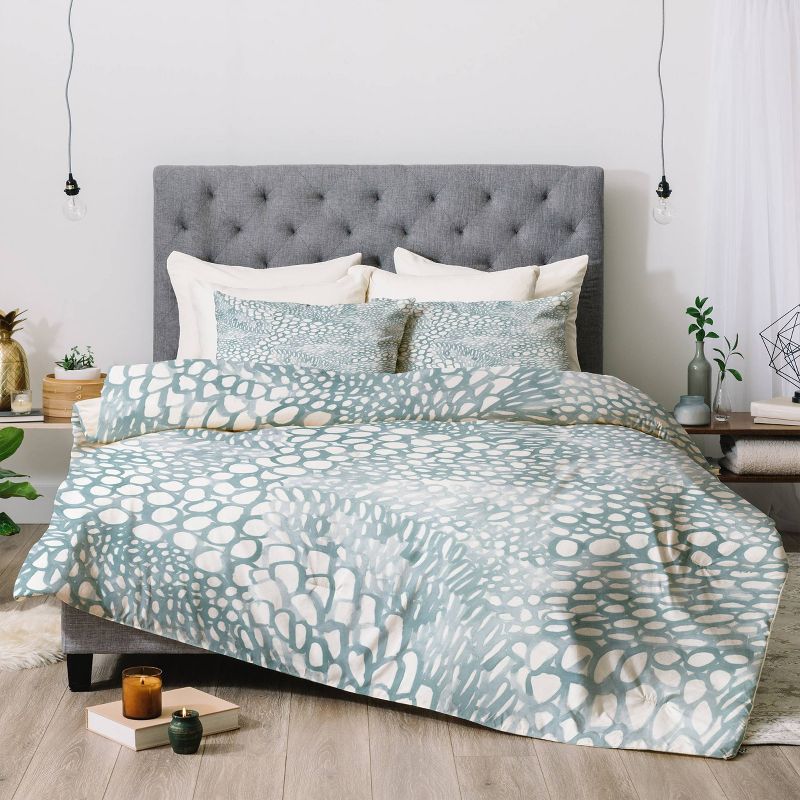 Blue Dash and Ash Cove Comforter Set - Deny Designs, 5 of 9