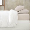 Makemake Organics GOTS Certified Organic Cotton Kids Fitted Sheet - Taupe - 3 of 4