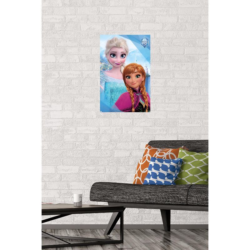 Trends International Disney Frozen - Sisters 10th Anniversary Unframed Wall Poster Prints, 2 of 7