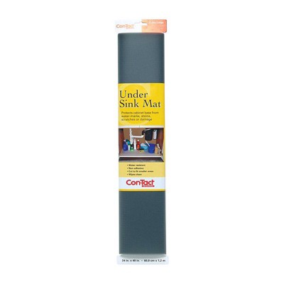 Con-Tact 4 ft. L X 24 in. W Gray Non-Adhesive Under Sink Mat (Case of 6)