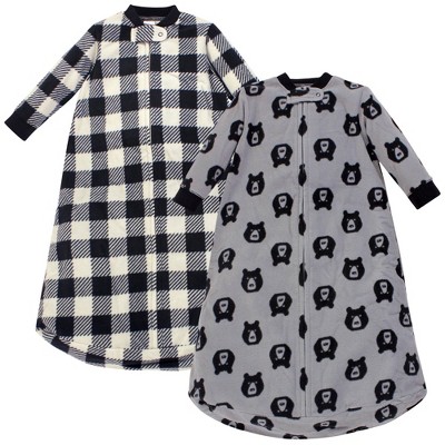 Yoga Sprout Unisex Baby Long-Sleeve Fleece Sleeping Bag Sack Blanket - Bear 0-9M