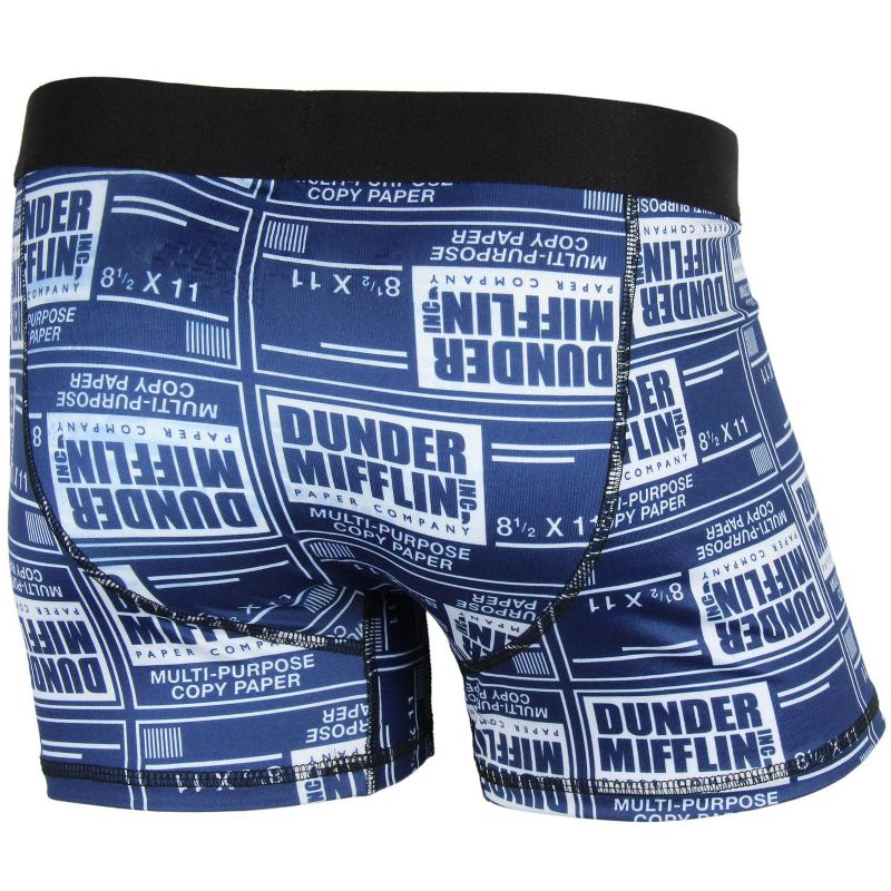 The Office Men's Dunder Mifflin Paper Inc. Company Boxer Briefs Underwear, 2 of 3