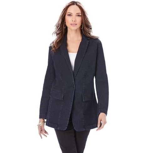 Jessica London Women's Plus Size Long Sleeve Bi-Stretch Blazer