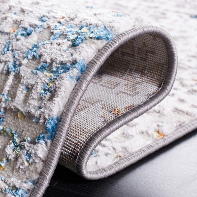 Amelia Hand-Knotted Gray Synthetic 54" Area Rug