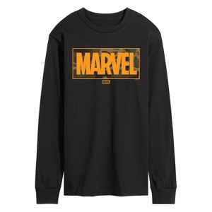 Men's - Marvel - Camo Logo Long Sleeve Graphic T-Shirt - 1 of 3