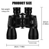 UBSSO 10X50 High Definition Binoculars,Center Focus, Rubber Material,with 50mm Objective Lens, for Travel,Concerts, and Adventure Scenery, Black - 4 of 4