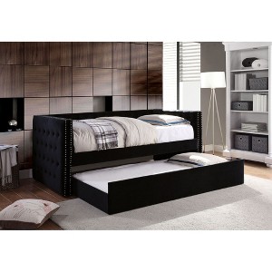 Twin Size Upholstered Daybed with Twin Size Trundle for Bedroom - 1 of 4