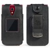 Nakedcellphone Vegan Leather Case with Belt Clip for Jitterbug Flip Phone (1st Gen, 2016) - Black - 2 of 4