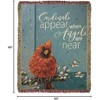 Manual Woodworks and Weavers Nature Inspired Cardinal Tapestry Throw for Bedroom or Living Room - 3 of 3