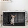 Sweet Jojo Designs Gender Neutral Unisex Dog Crate Kennel Cover 24in. Cartoon Puppy Grey Blue and White - 2 of 4
