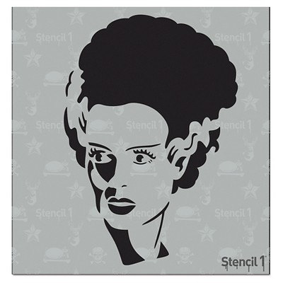 Stencil1 Bride Frank - Stencil 5.75" x 6"