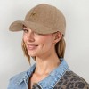 Anna-Kaci Women's Herringbone Baseball Cap with Bow Accent and Curved Brim - 3 of 4