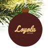 Loyola University Chicago Secondary Wood Christmas Tree Holiday Ornament - 4 of 4
