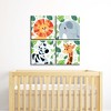 Big Dot of Happiness Jungle Party Animals - Safari Animal Kids Room, Nursery & Home Decor - 11 x 11 inches Wall Art - Set of 4 Prints for baby's room - 2 of 4