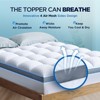 Itopfox Premium Memory Foam Mattress Topper Queen for Ultra Comfort, Plush Pillow Top with Breathable Air Mesh Sides, Soft Mattress Pad Cover - 3 of 4
