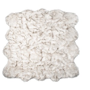 Luxe Gordon Faux Sheepskin Octo Rug | 6'x6' - 1 of 4