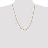 Black Bow Jewelry 1.3mm, 14k Yellow Gold, Solid Franco Chain Necklace - 2 of 4