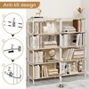 Runesay 5-Tier Industrial Bookshelf, Rustic Tall Bookcase with Open Wood and Metal Design - 4 of 4