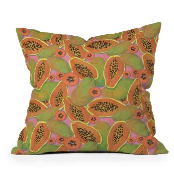 Sewzinski Papayas Outdoor Throw Pillow - Deny Designs