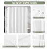 Aoibox Waffle Weave Fabric Shower Curtain, Heavy Duty with Weighted Hem, Water Repellent, Includes 14 Metal Hooks, Luxury Bath Curtain for Hotel Spa - 3 of 4