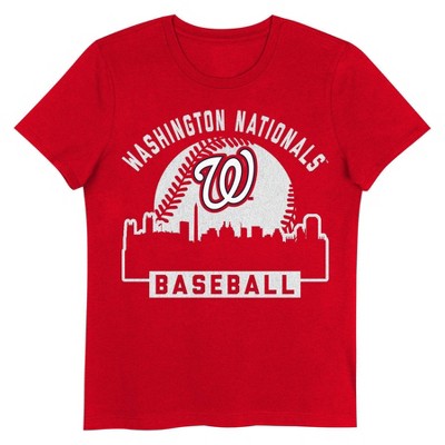 MLB Washington Nationals Girls' Crew Neck T-Shirt