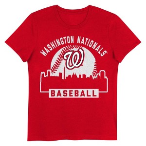 MLB Washington Nationals Girls' Crew Neck T-Shirt - 1 of 1