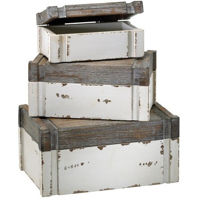 Cyan Design - Alder Box - Set Of 3 - 10.5 Inches Wide By 5 Inches High