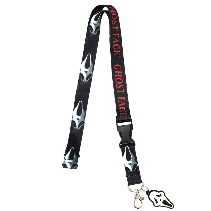 Scream Ghostface Lanyard with Clear ID Sleeve, 1 of 4