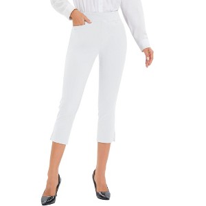 Clearlove Pants for Women Casual Summer Pull On Yoga Dress Work Jeggings Athletic Golf Crop Pants with Pockets - 1 of 4