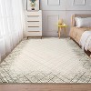 Machine Washable Area Rug, Modern Bordered, Stain Resistant, Non-Slip, Minimalist Accent Rug, Farmhouse Floor Cover, Dining - 2 of 4