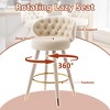 MOONMISS 2PCS 360 degrees Counter Height Bar Stools  for Kitchen Counter Solid Wood Legs with a fixed height - 2 of 4
