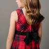 Hope & Henry Girls' Sleeveless Pleated Party Dress with Waist Sash, Kids - image 3 of 4