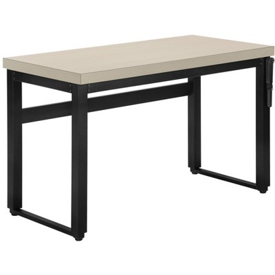 Vynxaria Contemporary 48-inch Standing Desk Computer Desk with Black Metal Legs Adjustable for Home Office Laptop Work