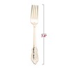 Smarty Had A Party Shiny Baroque Gold Plastic Forks - 600 pcs - 3 of 4