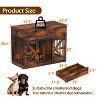 Famapy Rustic Farmhouse Dog Crate,Sliding Barn Doors & 2 Drawers,Ventilated Metal mesh,Dog Pet Furniture,Double Space for Two Small Dogs - 2 of 4