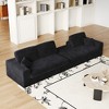 KTMBDW 114.5 Inch Reversible L Shape Sofa, Convertible Sofa, 2-in-1 Sofa with Chaise, Comfy Couches for Living Room, Corduroy - 3 of 4