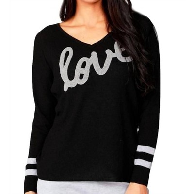 Women's Love V-Neck Pullover - ANGEL