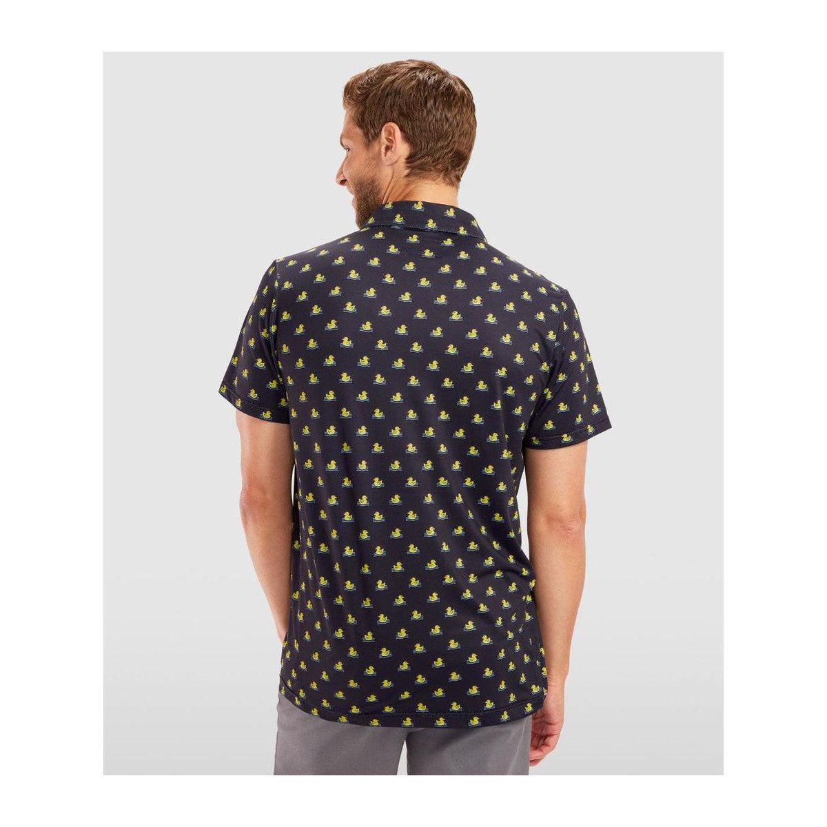 Tipsy Elves Golf Shirts for Men - Performance Athletic Fit Men's Golf Polo Shirts w/ Moisture Wicking Stretch Fabric - thumbnail 3